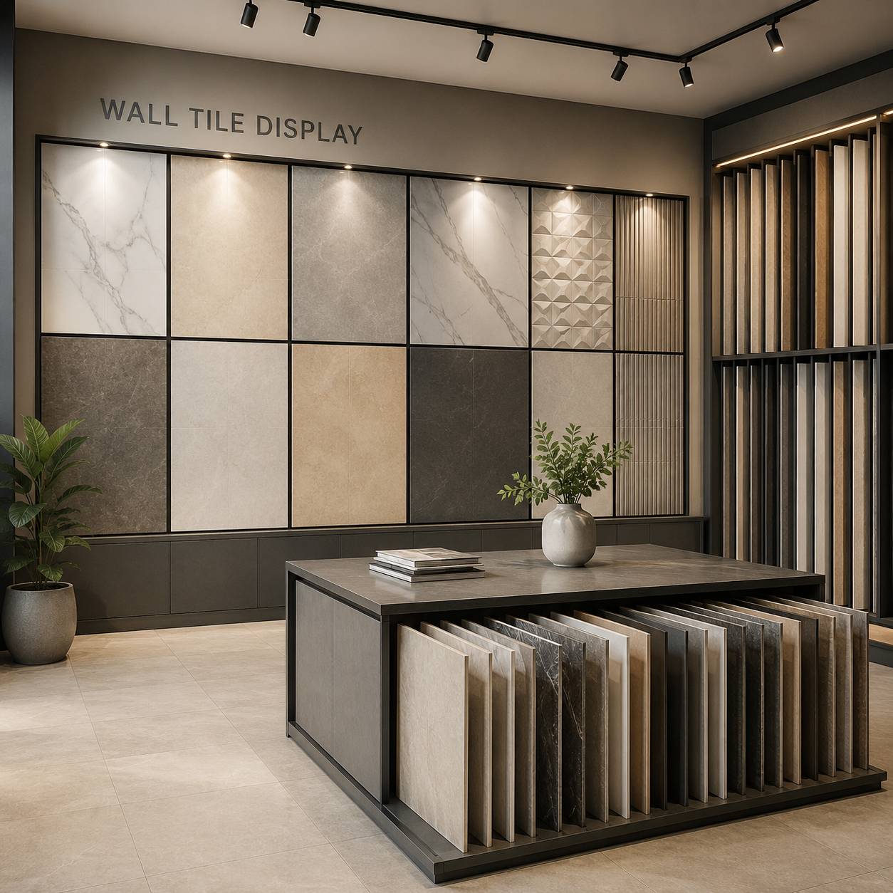 Wall tile display