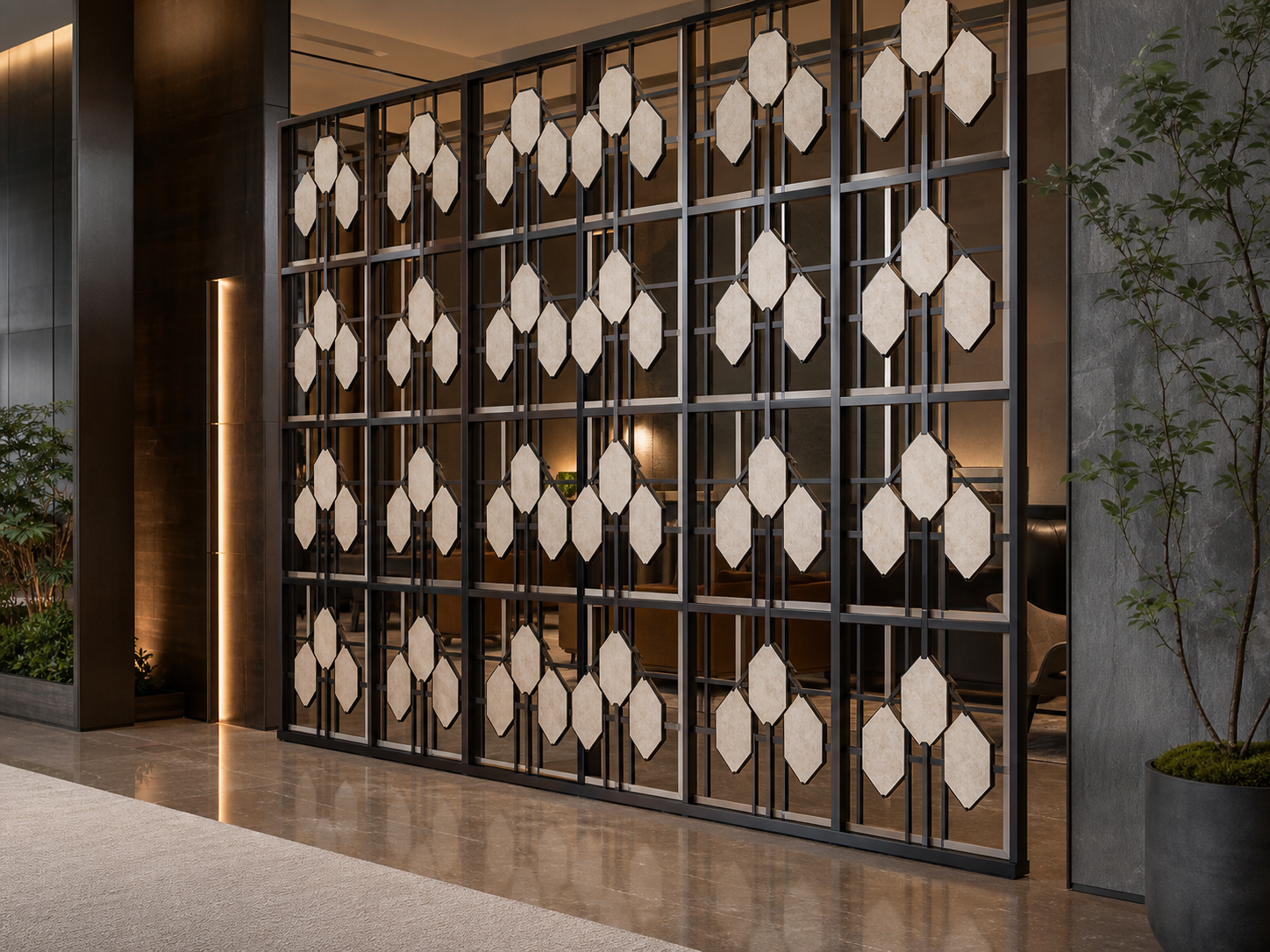 Decorative architectural grille panel