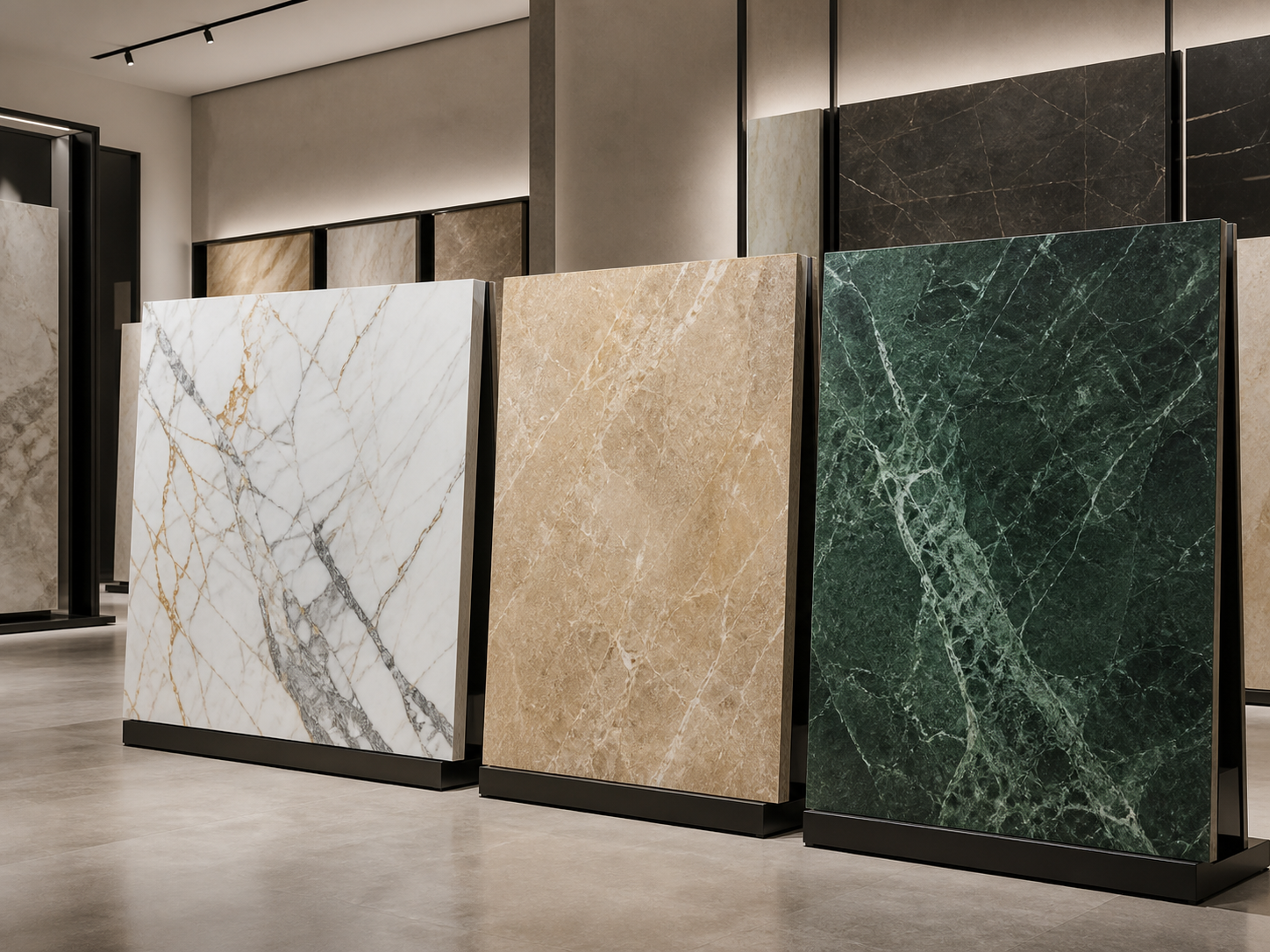 Marble slab display
