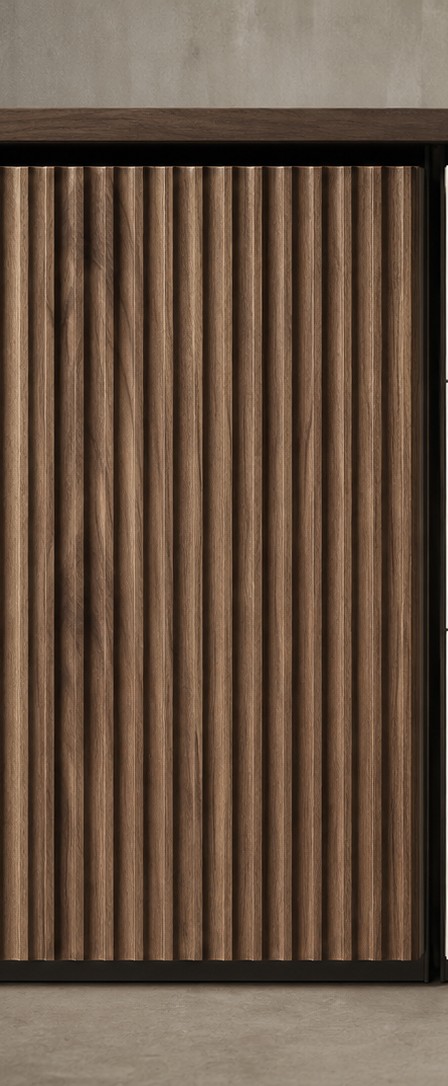 Furniture tile panel finish