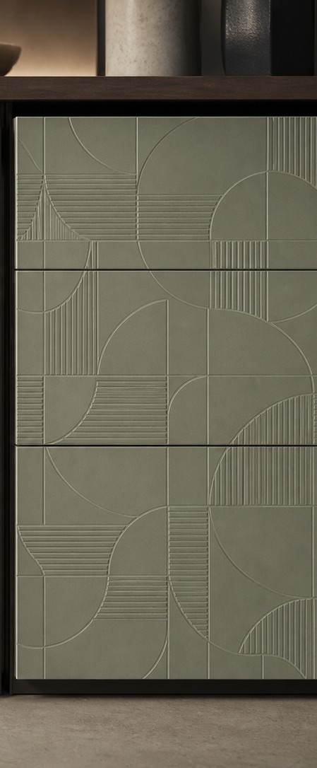 Furniture tile panel finish