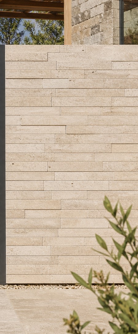 Outdoor wall tile option
